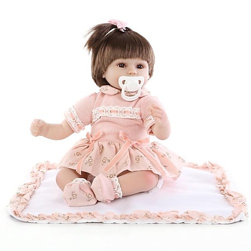 

NPKCOLLECTION 18 inch NPK DOLL Reborn Doll Girl Doll Baby Girl Newborn lifelike Cute Eco-friendly Child Safe with Clothes and Accessories for Girls' Birthday and Festival Gifts / Non Toxic