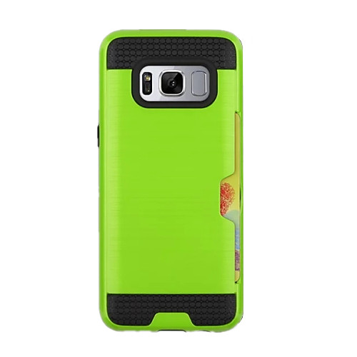 

Case For Samsung Galaxy S8 Plus / S8 Card Holder Back Cover Armor Hard TPU