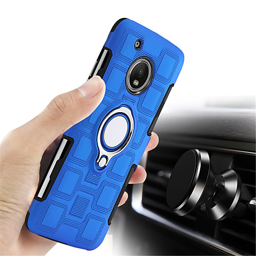 

Case For Motorola Moto X4 / Moto G5s Plus / Moto G5s Shockproof / Ring Holder Back Cover Solid Colored Hard PC / Moto G5 Plus / Moto G4 Plus