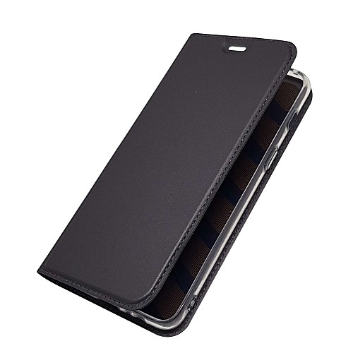 

Phone Case For Samsung Galaxy Full Body Case A5(2018) A3 A5 A7(2017) A8 2018 A7 Card Holder with Stand Flip Solid Colored Hard PU Leather