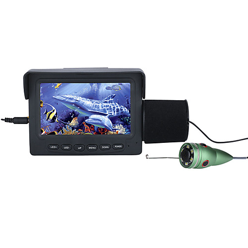 

15M 1000TVL Fish Finder Underwater Fishing Camera 4.3 LCD Monitor 6PCS 1W IR LED Night Vision Camera For Fishing