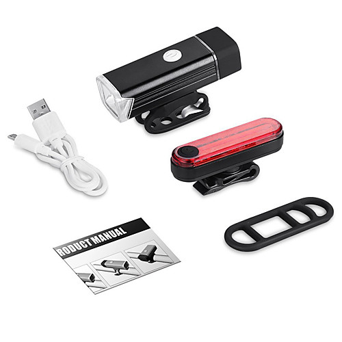 

LED Bike Light Rechargeable Bike Light Set Rear Bike Tail Light Safety Light Mountain Bike MTB Bicycle Cycling Waterproof Super Brightest Portable Li-ion 500 lm Rechargeable USB Cycling / Bike