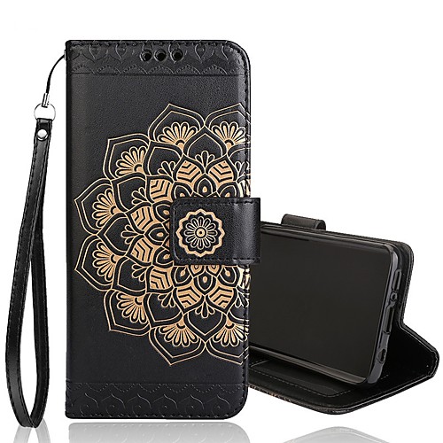 

Phone Case For Samsung Galaxy Full Body Case S9 S9 Plus S8 Plus S8 S7 edge S7 S6 edge S6 Wallet Card Holder Flip Flower Hard PU Leather