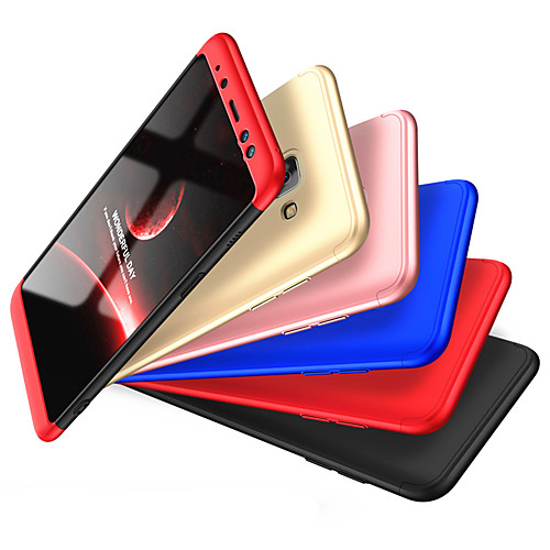 

Кейс для Назначение SSamsung Galaxy A8 Plus 2018 / A8 2018 Защита от удара Чехол Однотонный Твердый ПК для A8 2018 / A8 2018