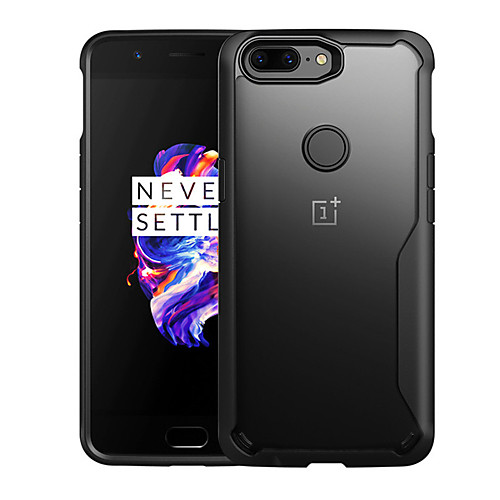 

Case For OnePlus One Plus 5 / OnePlus 5T Translucent Back Cover Solid Colored Hard PC