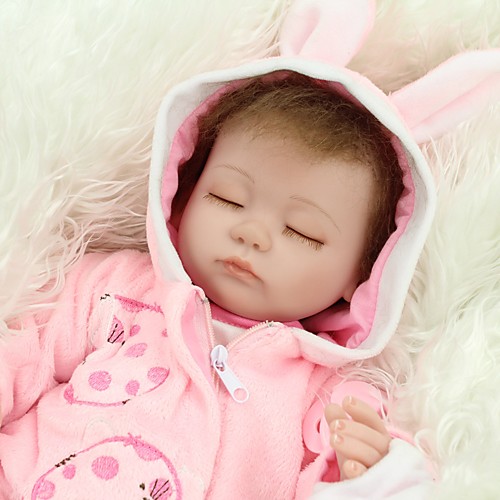 

NPKCOLLECTION 18 inch NPK DOLL Reborn Doll Girl Doll Baby Girl Newborn lifelike Cute Hand Made Child Safe Full Body Silicone with Clothes and Accessories for Girls' Birthday and Festival Gifts