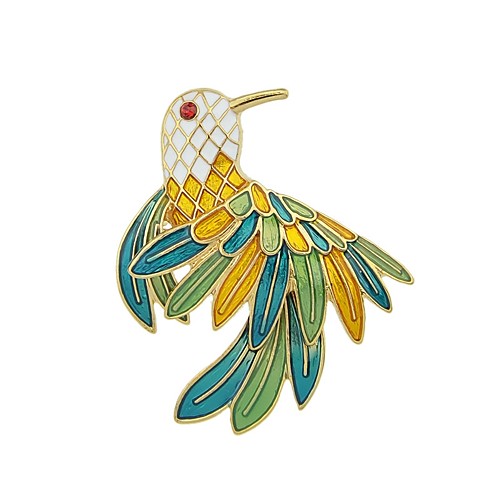 

Women's Brooches Parrot Ladies Basic Fashion Brooch Jewelry Green For Daily Date
