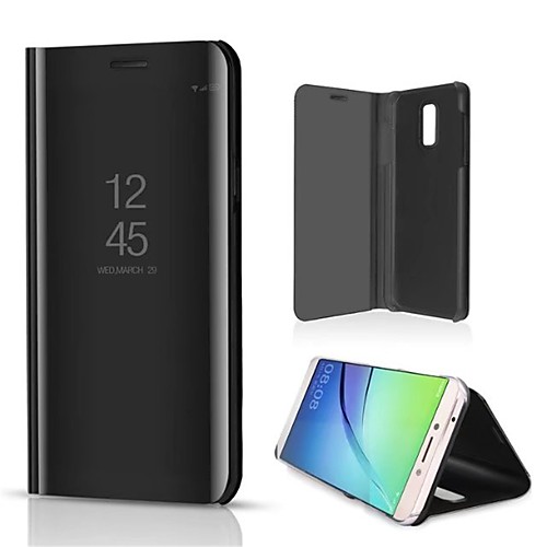 

Case For Samsung Galaxy J7 Prime / J7 Max / J7 (2017) with Stand / Mirror Full Body Cases Solid Colored Hard PU Leather