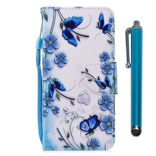 

Case For Samsung Galaxy S9 / S9 Plus / S8 Plus Wallet / Card Holder / with Stand Full Body Cases Butterfly Hard PU Leather