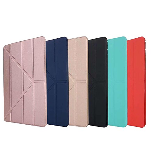 

Phone Case For Apple iPad Air iPad 4/3/2 iPad Mini 3/2/1 iPad Mini 4 iPad (2018) iPad Pro 11'' iPad Mini 5 iPad New Air(2019) iPad Air 2 iPad Pro 9.7'' Origami Solid Colored Hard Silicone