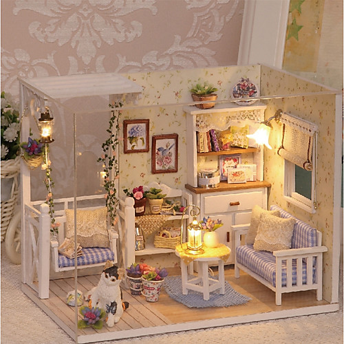 

3D Wooden Miniaturas Dollhouse Dollhouse Miniature Room Accessories Lovely DIY Exquisite Romance Furniture Wooden Kid's Adults' Girls' Toy Gift
