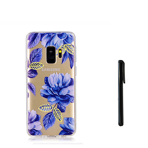 

Case For Samsung Galaxy S9 / S9 Plus / S8 Plus Translucent Back Cover Flower Soft TPU