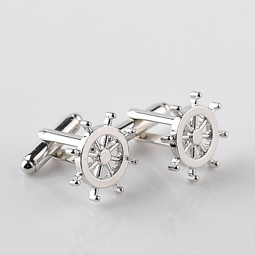 

Cufflinks European Fashion Alloy Brooch Jewelry Silver For Wedding Formal