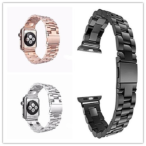 

Smart Watch Band for Apple iWatch 1 pcs Butterfly Buckle Stainless Steel Replacement Wrist Strap for Apple Watch Series SE / 6/5/4/3/2/1 38mm 40mm 42mm 44mm