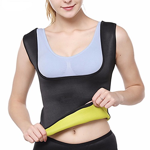 

Sweat Vest Waist Trainer Vest Neoprene Tank Top Sports Neoprene Yoga Exercise & Fitness Gym Workout No Zipper Weight Loss Tummy Fat Burner Waist Trainer For Women's
