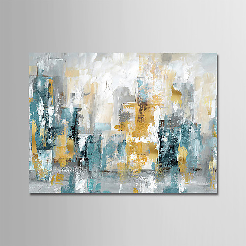 

Oil Painting Handmade Hand Painted Wall Art Abstract Urban Landscape Skyline Home Decoration Décor Rolled Canvas No Frame Unstretched