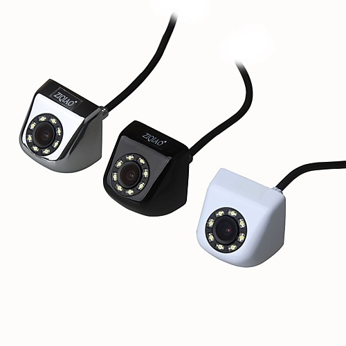 

ZIQIAO CCD Wired Car Backup Camera 170 Degree with 8 LED Lights NTSC Night Vision Waterproof Car Parking Assistance