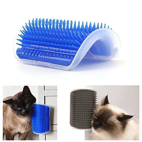 

Dog Cat Brushes Plastic Brush Easy to Install Casual / Daily Pet Grooming Supplies Blue