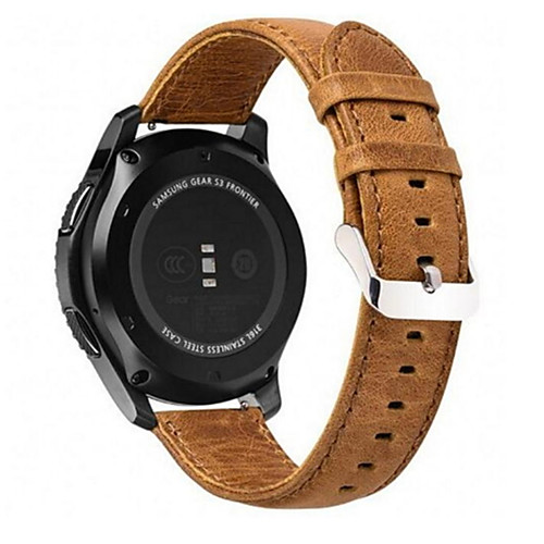 

Ремешок для часов для Gear S3 Frontier / Gear S3 Classic / Gear S3 Classic LTE Samsung Galaxy Современная застежка Натуральная кожа Повязка на запястье