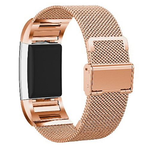 

Smart Watch Band for Fitbit 1 pcs Milanese Loop Stainless Steel Replacement Wrist Strap for Fitbit Charge 2