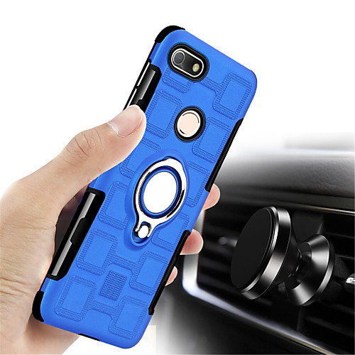

Case For Huawei P9 lite mini Shockproof / with Stand Back Cover Solid Colored Hard PC