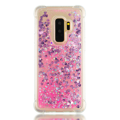 

Case For Samsung Galaxy S9 / S9 Plus / S8 Plus Shockproof / Flowing Liquid Back Cover Glitter Shine Soft TPU