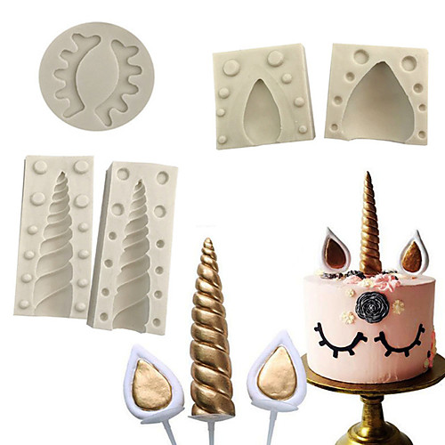 

5pcs Cake Molds Multi-function Silicone Cooking Utensils