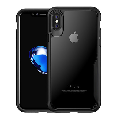 

Case For Apple iPhone X / iPhone 8 Plus / iPhone 8 Shockproof / Translucent Back Cover Solid Colored Hard PC