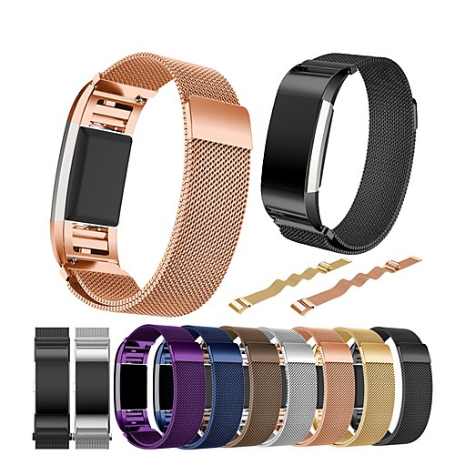 

Ремешок для часов для Fitbit Charge 2 Fitbit Миланский ремешок Нержавеющая сталь Повязка на запястье