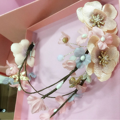 

Tulle / Crystal / Imitation Pearl Headpiece with Faux Pearl / Crystal / Rhinestone 1pc Wedding / Birthday Headpiece