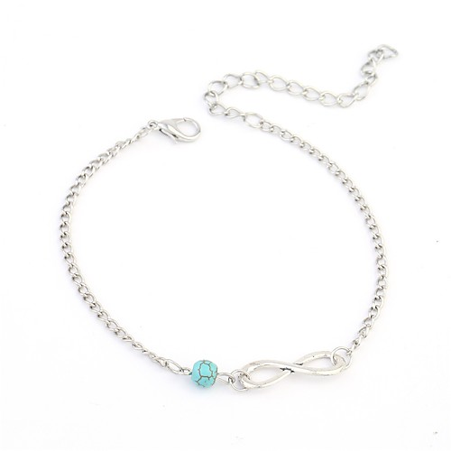 

Anklet Ladies Women's Body Jewelry For Going out Bikini Alloy Infinity Silver