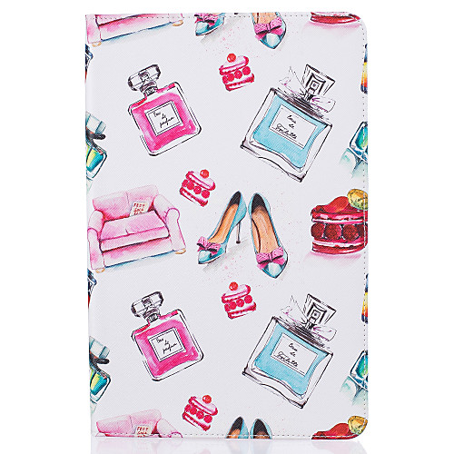

Phone Case For Samsung Galaxy Full Body Case Tab A 10.1 (2016) Wallet Card Holder with Stand Cartoon Hard PU Leather