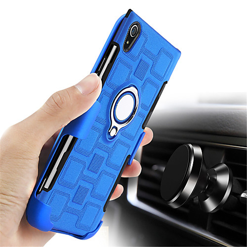

Case For Sony Sony Xperia XZ1 / Sony Xperia XA1 Ultra / Sony Xperia XA1 Shockproof / with Stand Back Cover Solid Colored Hard PC