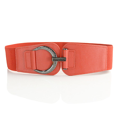 

Women's Wide Belt Leather Alloy Belt Solid Colored / Party