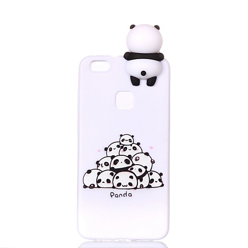 

Case For Huawei Huawei P20 lite / P10 Lite / P10 Pattern / DIY Back Cover Cartoon / Panda Soft TPU