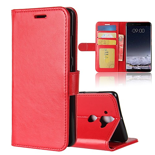 

Phone Case For Nokia Full Body Case Leather Wallet Card Nokia 9 Nokia 8 Nokia 7 Nokia 7 Plus Nokia 6 2018 Nokia 1 Wallet Card Holder Flip Solid Color Hard PU Leather
