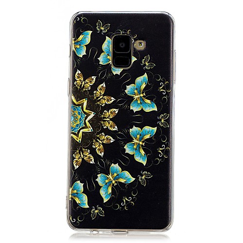 

Case For Samsung Galaxy A5(2018) / Galaxy A7(2018) / A5(2017) Pattern Back Cover Butterfly Soft TPU