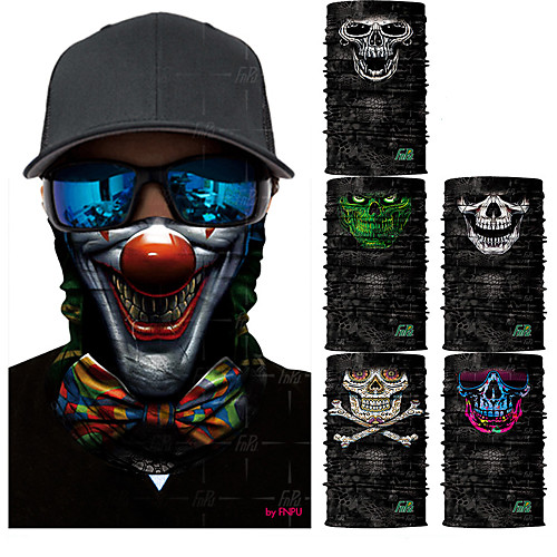 

Pollution Protection Mask Quick Dry Ultraviolet Resistant Limits Bacteria Bike / Cycling Multi color White Black for Men's Women's Adults' Road Cycling Hiking Cycling / Bike Trail Cool Skulls