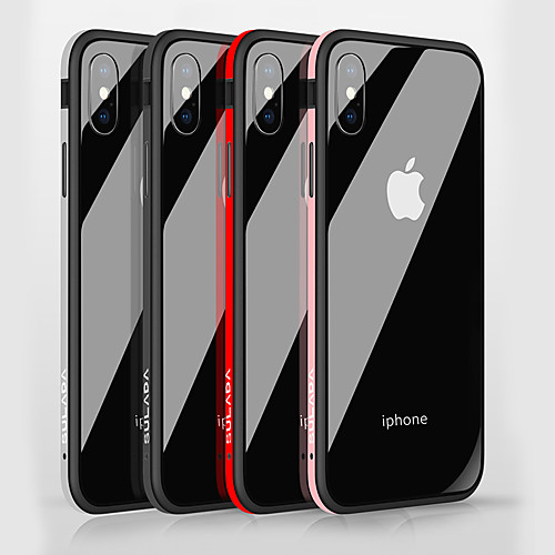 

Phone Case For Apple Back Cover iPhone X iPhone 8 Plus iPhone 8 iPhone 7 Plus iPhone 7 iPhone 6s Plus iPhone 6s iPhone 6 Plus iPhone 6 Shockproof Mirror Solid Color Hard Tempered Glass