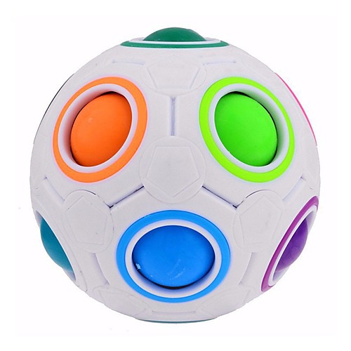 

Speed Cube Set 1 pcs Magic Cube IQ Cube Magic Rainbow Ball Puzzle Ball Cube Stress Reliever Puzzle Cube Educational Ball Kid's Adults' Toy Gift / 14 Years & Up