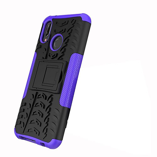 

Case For Huawei Huawei P20 / P10 Plus / P10 Lite Shockproof / with Stand / Armor Back Cover Tile / Armor Hard PC