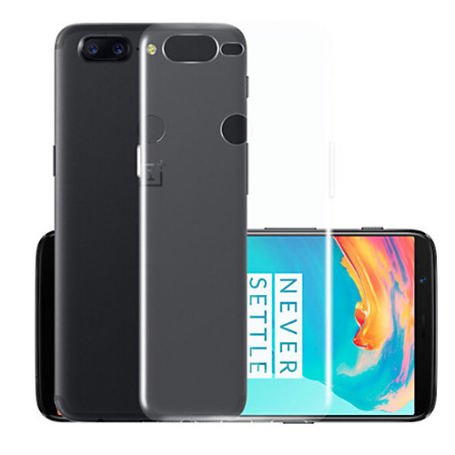 

Case For OnePlus One Plus 5 Transparent Back Cover Solid Colored Soft TPU