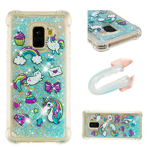 

Case For Samsung Galaxy A3(2017) / A5(2017) / A7(2017) Shockproof / Flowing Liquid / Pattern Back Cover Unicorn / Glitter Shine Soft TPU