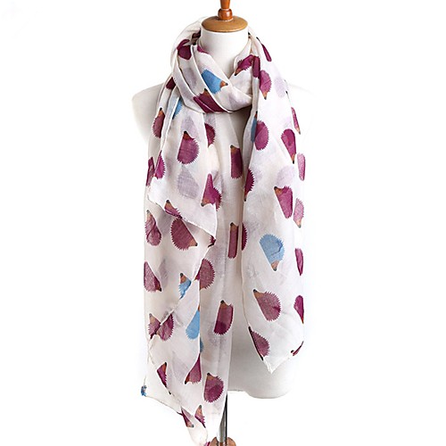 

Women's Party Cotton Rectangle Scarf - Print Blue & White, Mesh / All Seasons