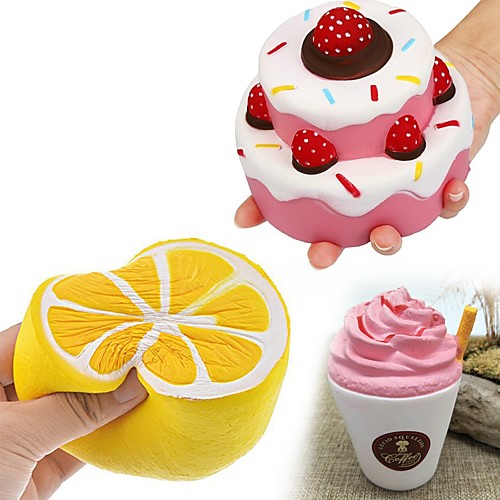 

MINGYUAN Cafe Cake Coffee Cup Transformable Office Desk Toys Lovely Teenager Adults' All Toy Gift 3 pcs