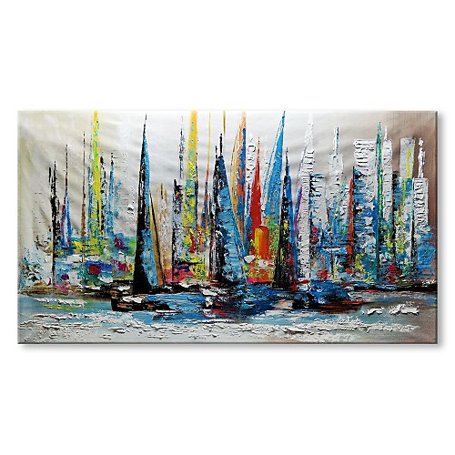 

Oil Painting Hand Painted Horizontal Abstract Landscape Modern Stretched Canvas