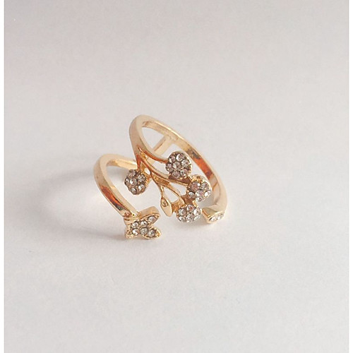 

Band Ring Gold Silver Alloy Flower Ladies Classic Fashion Adjustable / Women's