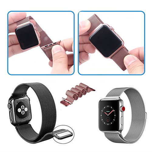 

Ремешок для часов для Apple Watch Series 4/3/2/1 Apple Миланский ремешок Нержавеющая сталь Повязка на запястье