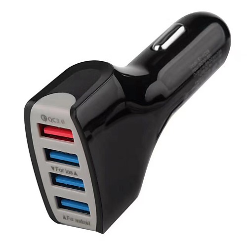 

Car Charger USB Charger USB Multi-Output / QC 3.0 4 USB Ports 3.1 A DC 12V-24V for