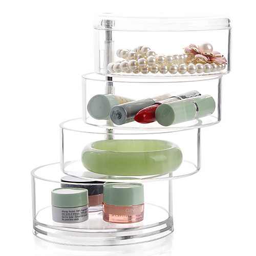 

Plastic Drawers / Makeups Storage / Desktop Organizers Round New Design Home Organization Storage 1pc